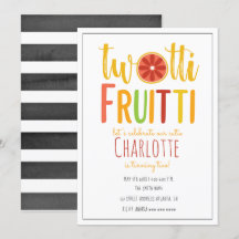 Zwei-tti Fruitti Wasserfarbe Streifen Zitrus Gebur