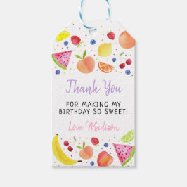 Zwei-tti Frutti Fruit Zweiten Geburtstag Geschenkanhänger