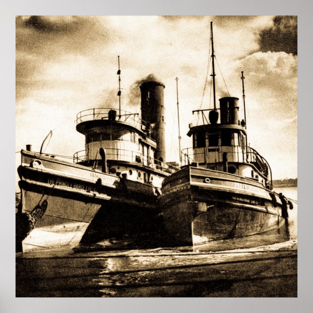 Zwei Tugs Poster (Vorne)