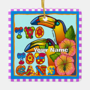 Zwei Tukas Keramikornament