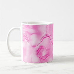 Zwei Tulpe-Blumen-Skizze im Rosa Kaffeetasse