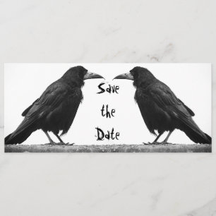 Zwei Türme Goth Save the Date Einladungs-Karte