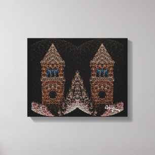 Zwei Türme von Rofey Leinwanddruck