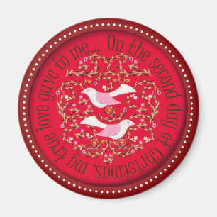 Zwei Turteltauben Magnet