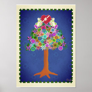 Zwei Turtle Doves 10x14 Poster