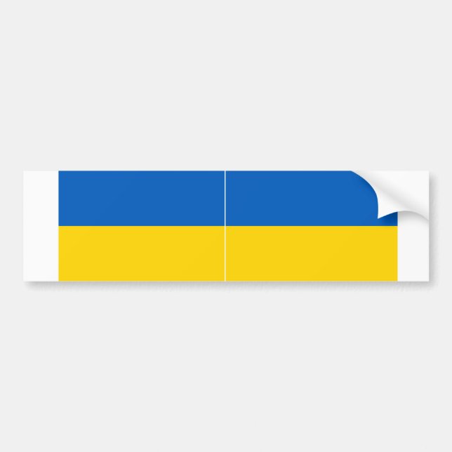 ZWEI Ukraine Staatsflagge Autoaufkleber (Vorne)
