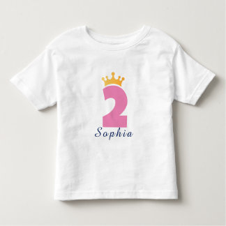 Zwei und der Crown Individuelle Name - Kleinkind T T-shirt