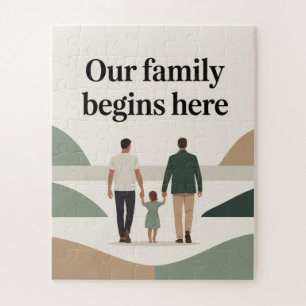 Zwei Väter Baby-Party  Puzzle