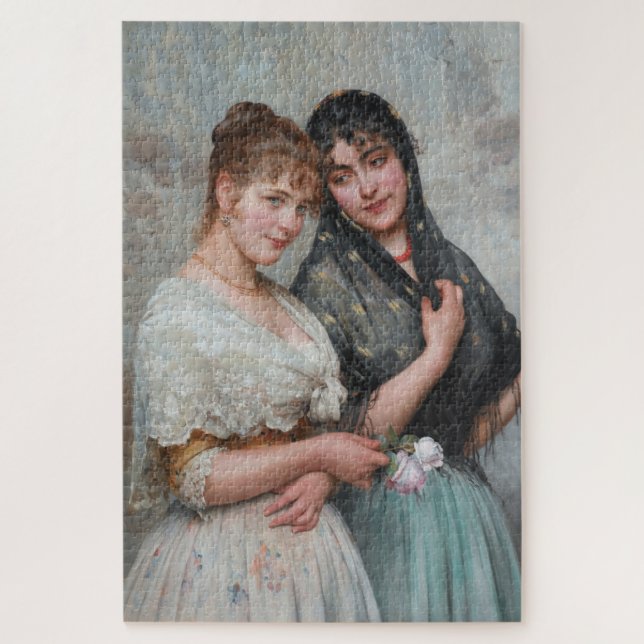 Zwei Venezianische Frauen (italienische Portraitku Puzzle (Vertikal)