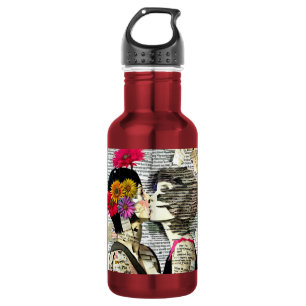 Zwei verliebte Frauen Pride-Kuss Edelstahlflasche
