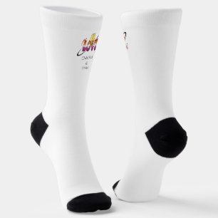 Zwei verliebte Katzen Sonnenuntergang Lesbische Fl Socken