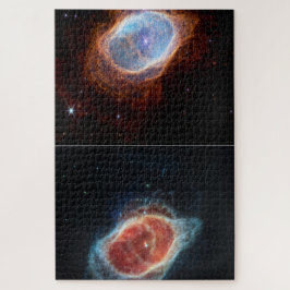 zwei verschiedene Bilder des Ringnebels Puzzle