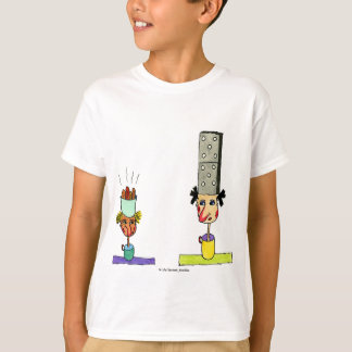 Zwei verwackelte Domino-Köpfe T-Shirt
