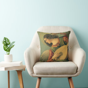 Zwei Vintage-Renaissance-Engel von Melozzo da Forl Kissen