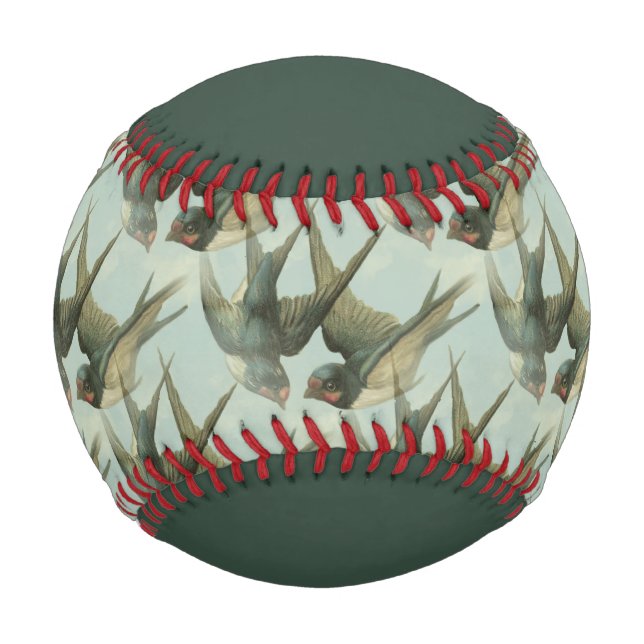 Zwei Vintage Schwalben Baseball (Vorderseite)