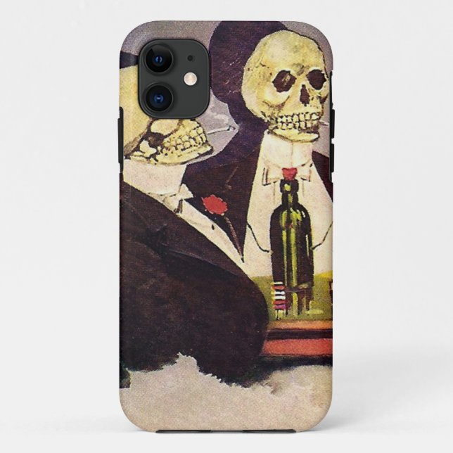 Zwei Vintage Skelette Case-Mate iPhone Hülle (Rückseite)