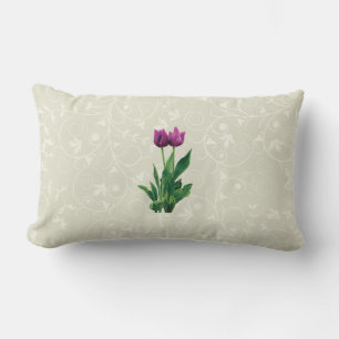 Zwei violette Tulpen Lendenkissen