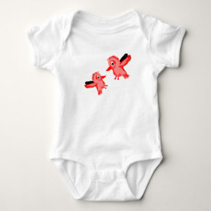 Zwei Vögel Baby Strampler