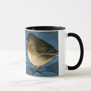 Zwei Vogel-Gegenüberstellen: Kaffee, Gespräch, Tasse