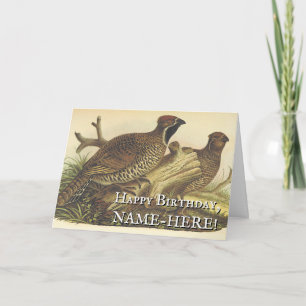 Zwei Vögel, Vintage-Geburtstagsgrußkarte Karte