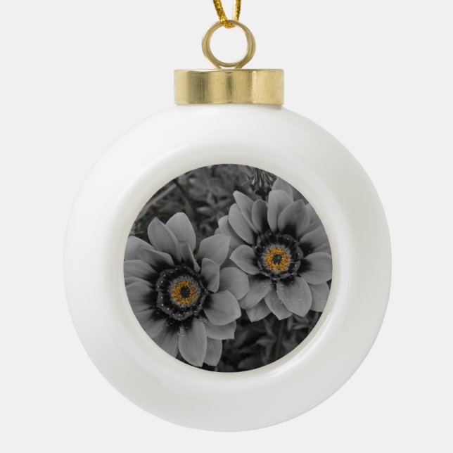 Zwei vom gleichen Schlag Keramik Kugel-Ornament (Vorderseite)