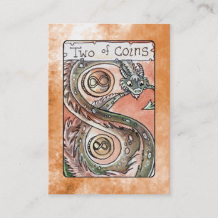 Zwei von Münzen Visitenkarte