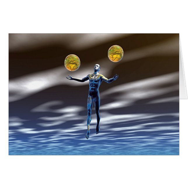 Zwei von Pentagrammen (Vorderseite (Horizontal))