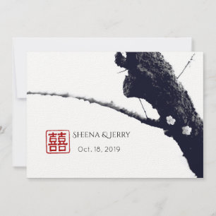 Zwei von uns zweifacher Happiness-Chinesische Hoch Einladung