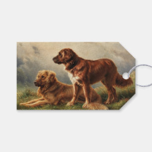 Zwei wachsamen Hunde Geschenkanhänger