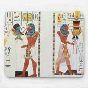 Zwei Wandgemälde von den Gräbern der Könige von Mousepad