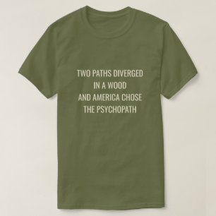 ZWEI WEGE GETRENNT -Grün  T-Shirt