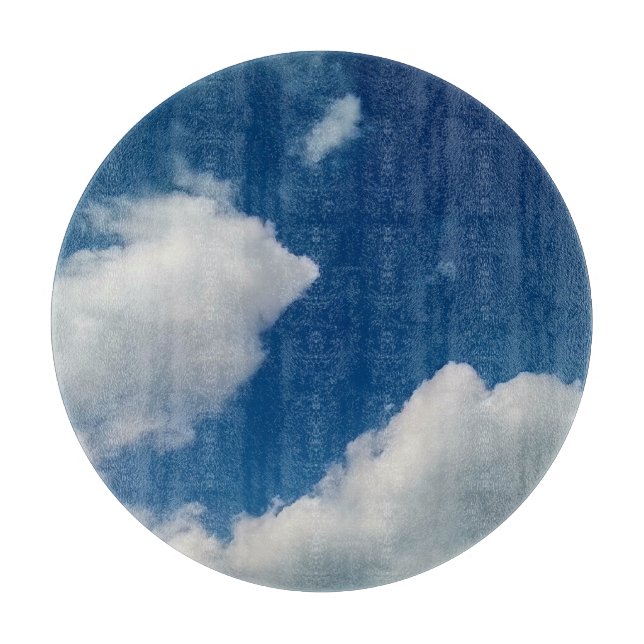Zwei weiche Wolken Schneidebrett (Vorderseite)