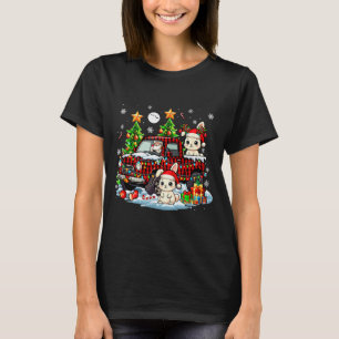 Zwei Weihnachts-Rentiere Weihnachtsmann-Hasen auf T-Shirt