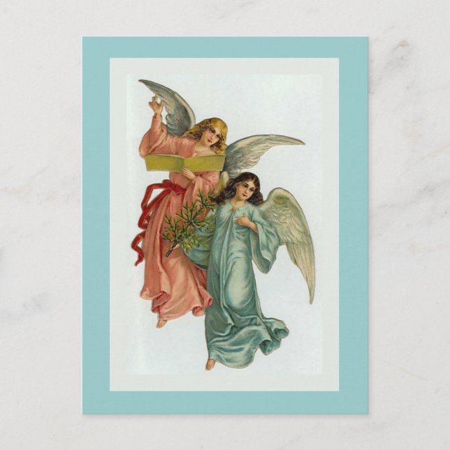 "Zwei WeihnachtsAngels" Postkarte (Vorderseite)