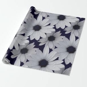 zwei weiße Blume Geschenkpapier