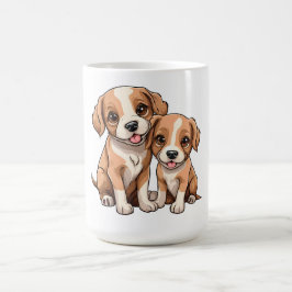 ZWEI WELPEN Kaffeetasse
