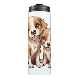 ZWEI WELPEN Kaffeetasse Thermosbecher
