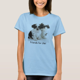 Zwei Welpen Shih Tzu - Freunde für das Leben! T-Shirt