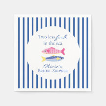 Zwei weniger Fische im Meer Küsten-Bridal-Shower