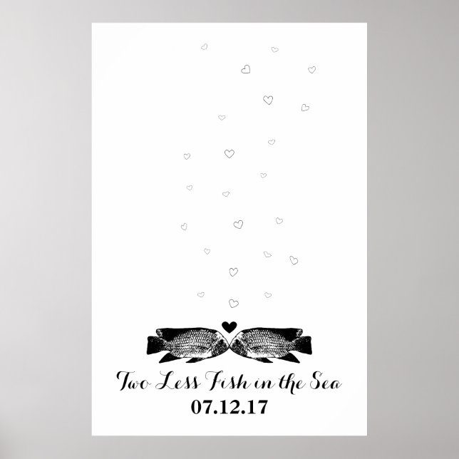 Zwei weniger Fische im Sea Thumbprint Gästebuch (Vorne)