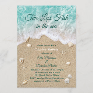 Zwei weniger Fische in der Dusche des Seepaares Einladung