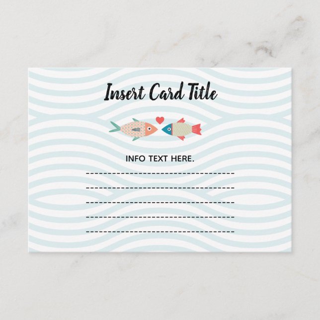 Zwei weniger Fische in der Seetransportkarte 2 Begleitkarte (Vorderseite)