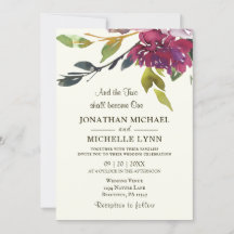 Zwei werden zu einer Lila, blumigen Christlichen H