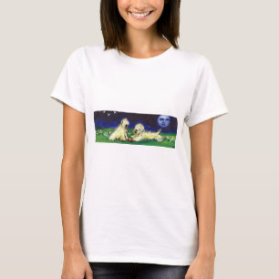 Zwei wheatens unter dem Mond T-Shirt