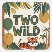 Zwei Wild Jungle Geburtstagsparty Thema