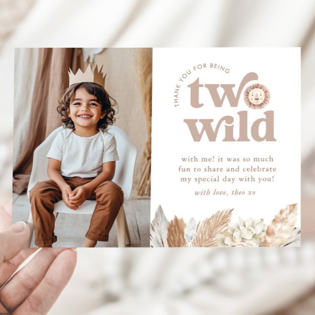 Zwei Wild Landscape Foto Danke Karte (Zazzle Two Wild Landscape Photo Thank You Card )