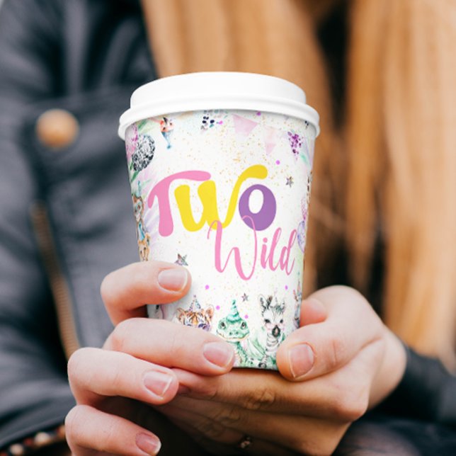 Zwei wild lebende tropische Safari-Tiere zum zweit Pappbecher (Von Creator hochgeladen)