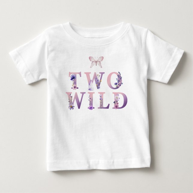 Zwei Wildblumen Zweite GeburtstagsGirl-T - Shirt (Vorderseite)