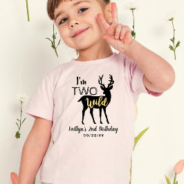 Zwei wilde Girls Woodland Deer 2. Geburtstag