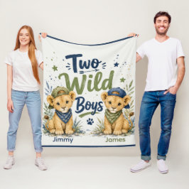 Zwei wilde Jungs Geburtstagsfeier Fleecedecke